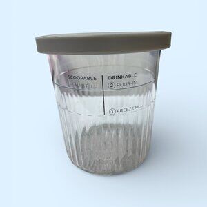 Ninja Creami Ice Cream Container, Gray lid, 24 ounces